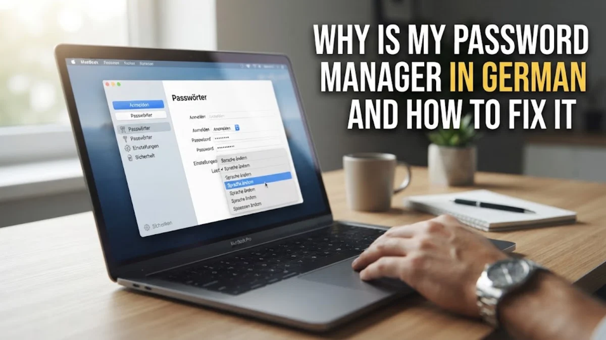 Why Is My Password Manager in German and How to Fix It