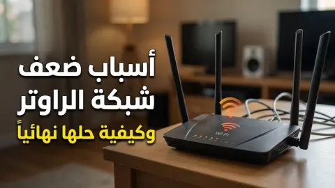 أسباب ضعف شبكة الراوتر وكيفية حلها نهائياً