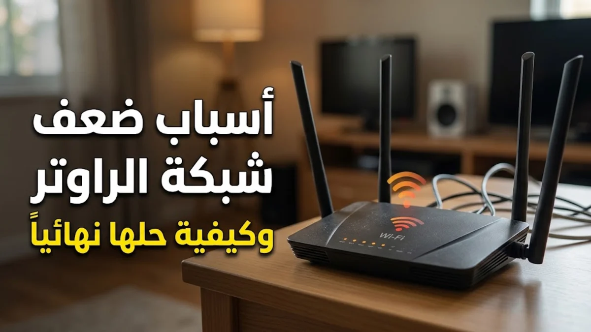 أسباب ضعف شبكة الراوتر وكيفية حلها نهائياً