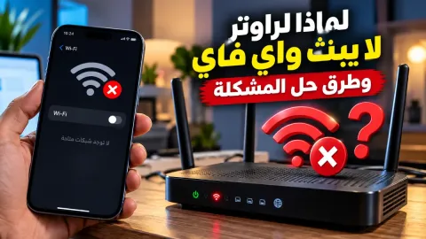 لماذا الراوتر لا يبث واي فاي وطرق حل المشكلة
