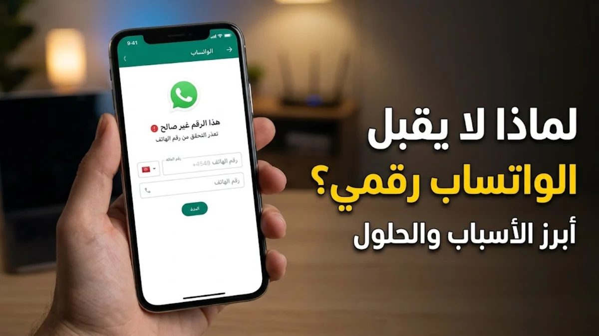 لماذا الواتساب لا يقبل رقمي وأبرز أسباب المشكلة وحلولها
