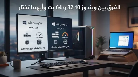 الفرق بين ويندوز 10 32 و 64 بت وأيهما تختار