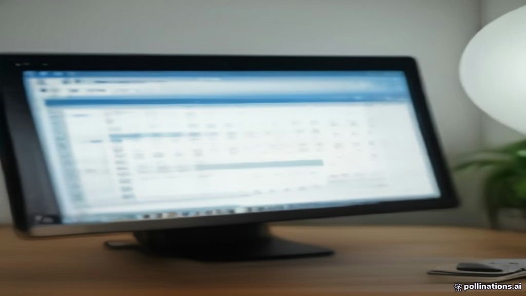 Computer monitor showing Microsoft Outlook calendar with Zoom meeting toolbar icon.